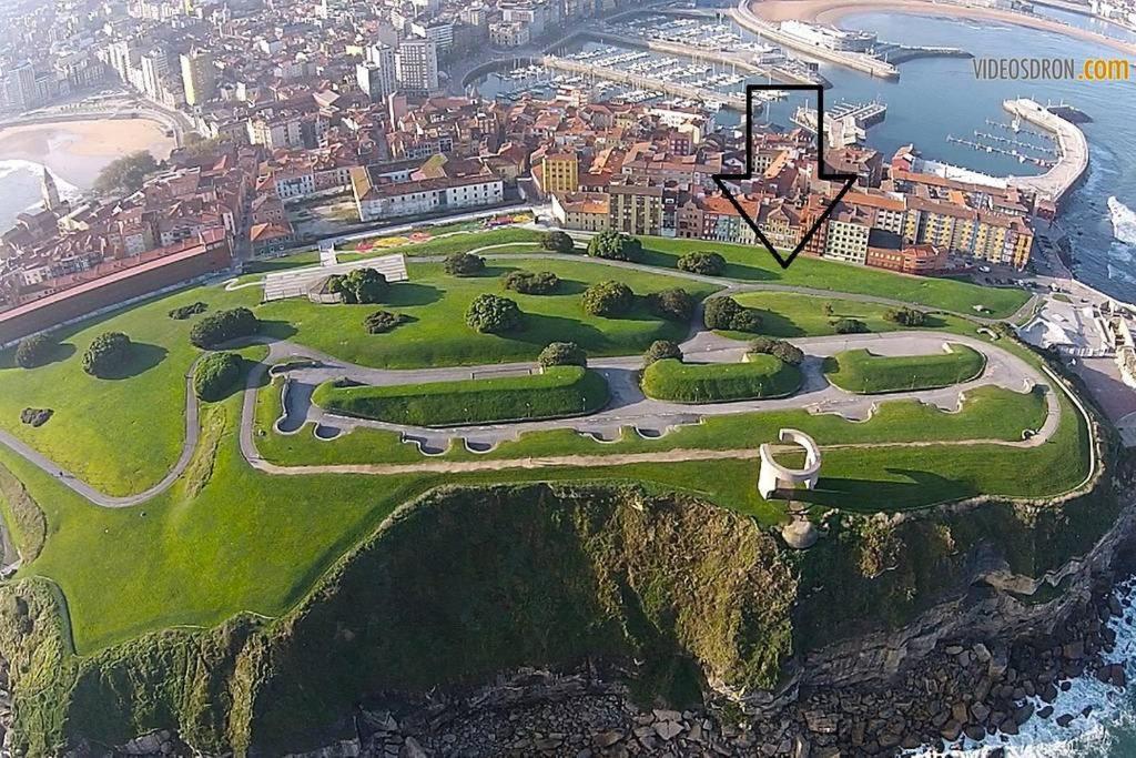 Apto Cimavilla. Wifi Gratuito. Vut-827-As Gijón Exteriér fotografie